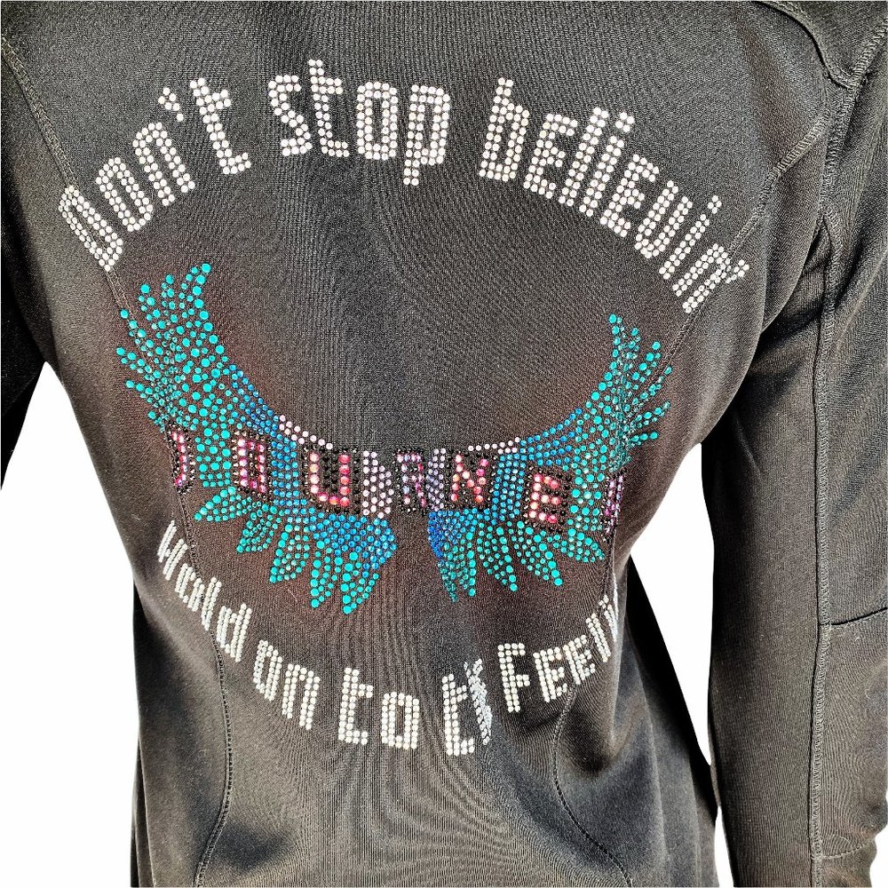 Journey - Don't Stop Believin' Rhinestone Athletic Jacket